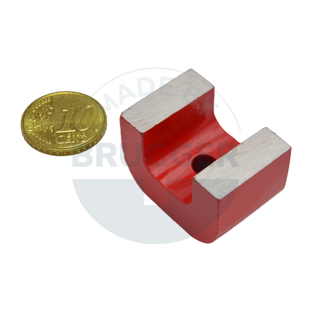 Hufeisenmagnet in Brückenform  rot | © Brugger GmbH