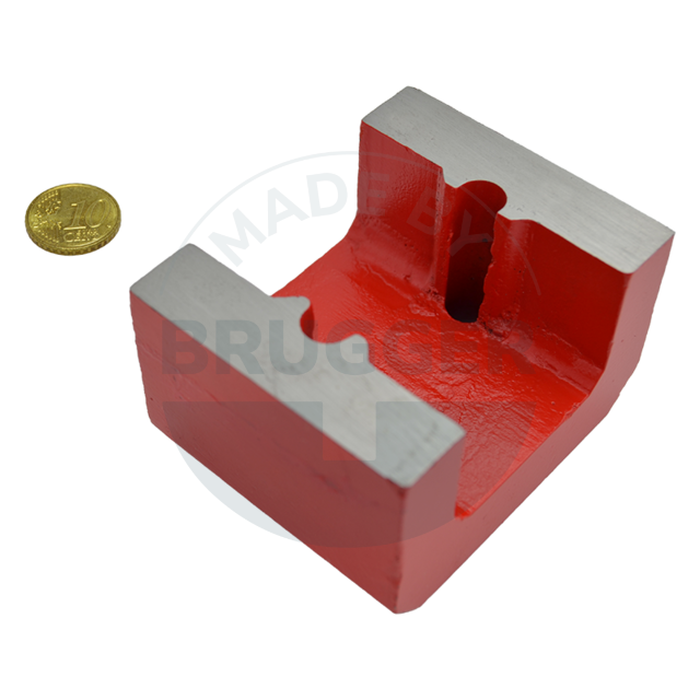 Hufeisenmagnet in Brückenform  rot | © Brugger GmbH