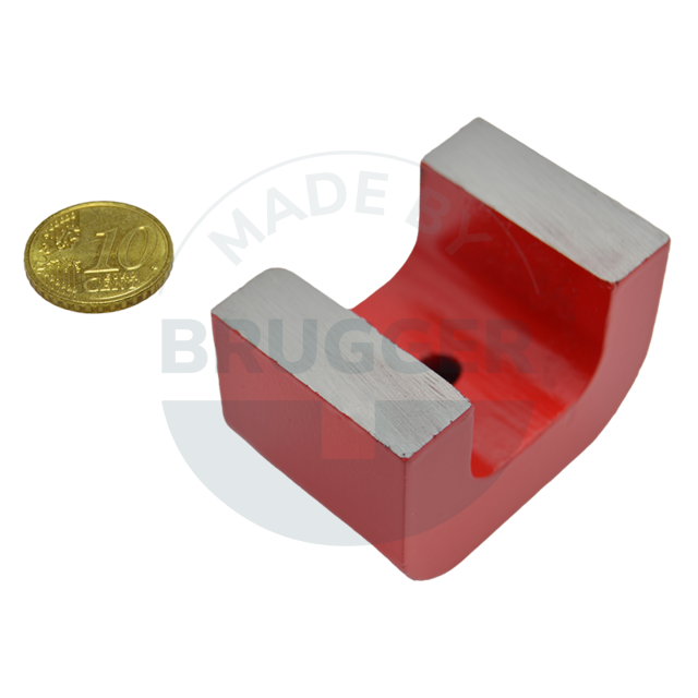 Hufeisenmagnet in Brückenform  rot | © Brugger GmbH