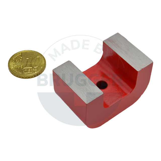 Hufeisenmagnet in Brückenform  rot | © Brugger GmbH