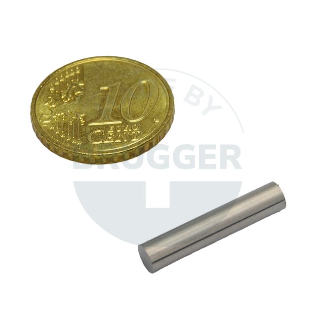 Bar magnet cylinder shape 4x20mm | © Brugger GmbH