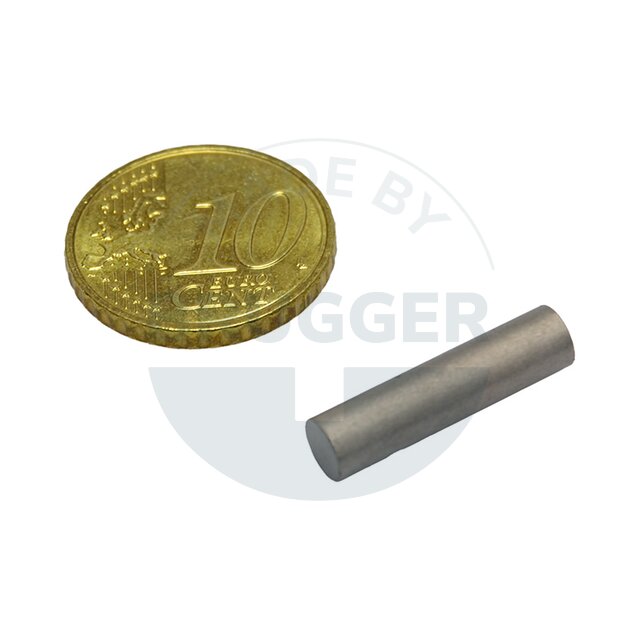Bar magnet cylinder shape 5x20mm | © Brugger GmbH
