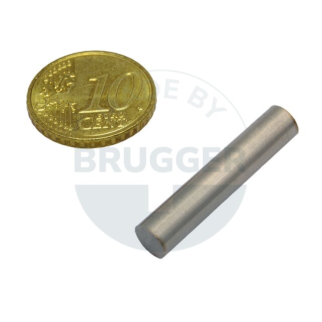 Bar magnet cylinder shape 6x30mm | © Brugger GmbH