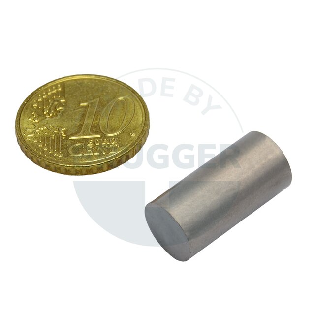 Bar magnet cylinder shape 10x20mm | © Brugger GmbH