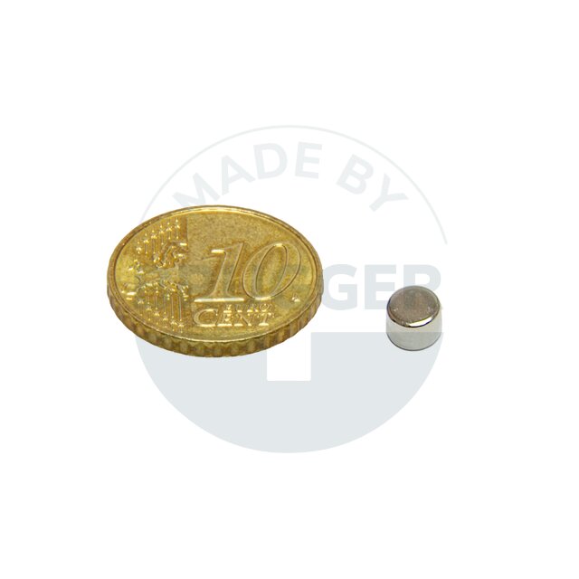 Scheibenmagnet aus NdfeB bis 80°C | © Brugger GmbH