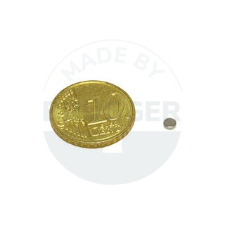 Scheibenmagnet aus NdfeB bis 80°C | © Brugger GmbH