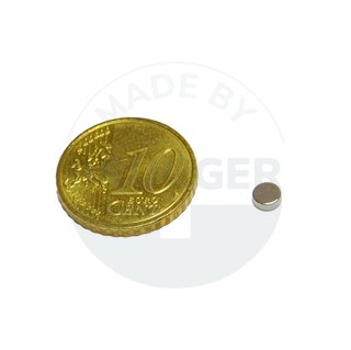Scheibenmagnet aus NdfeB bis 80°C | © Brugger GmbH