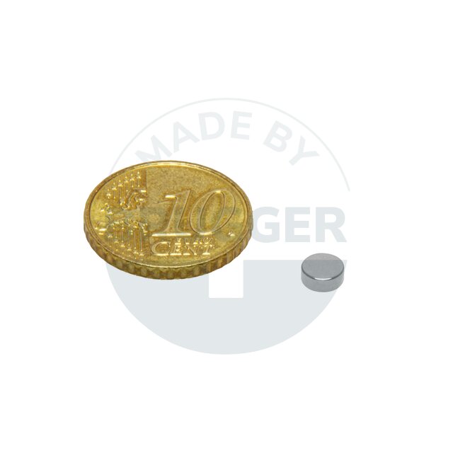 Scheibenmagnet aus NdfeB bis 80°C | © Brugger GmbH