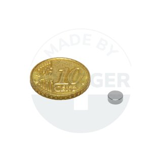 Scheibenmagnet aus NdfeB bis 80°C | © Brugger GmbH