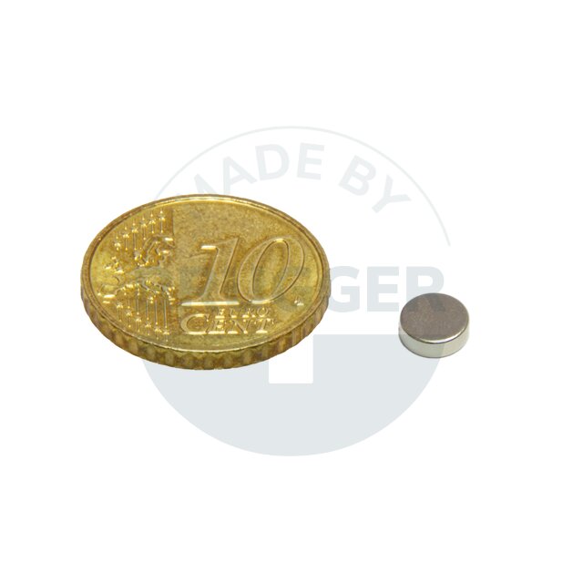Scheibenmagnet aus NdfeB bis 80°C | © Brugger GmbH