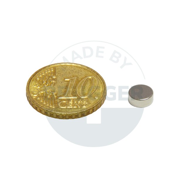 Scheibenmagnet aus NdfeB bis 80°C | © Brugger GmbH