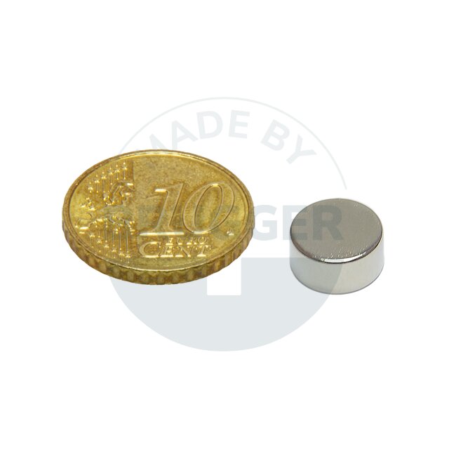 Scheibenmagnet aus NdfeB bis 80°C | © Brugger GmbH