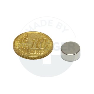 Scheibenmagnet aus NdfeB bis 80°C | © Brugger GmbH