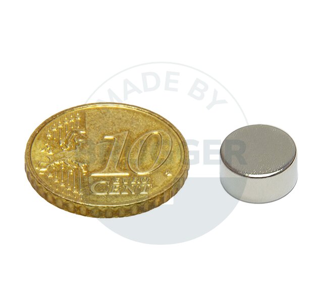 Scheibenmagnet aus NdfeB bis 80°C | © Brugger GmbH