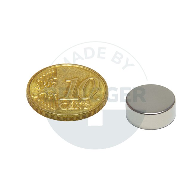 Scheibenmagnet aus NdfeB bis 80°C | © Brugger GmbH