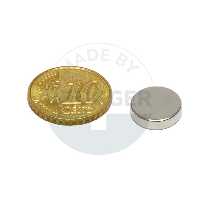 Scheibenmagnet aus NdfeB bis 80°C | © Brugger GmbH