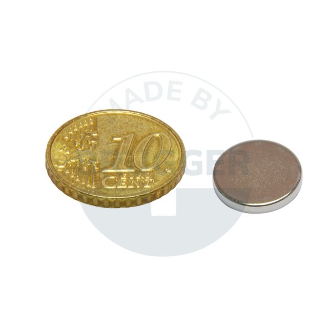Scheibenmagnet aus NdfeB bis 80°C | © Brugger GmbH