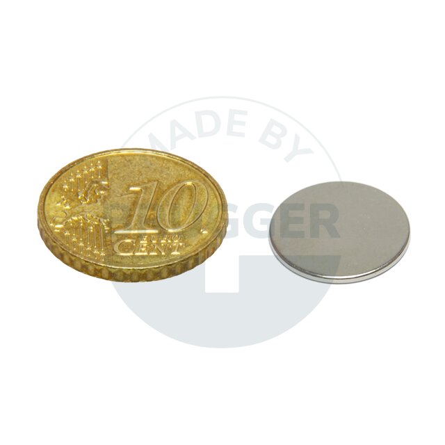 Scheibenmagnet aus NdfeB bis 80°C | © Brugger GmbH
