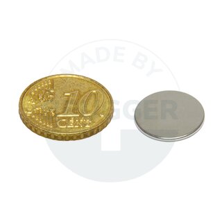 Scheibenmagnet aus NdfeB bis 80°C | © Brugger GmbH