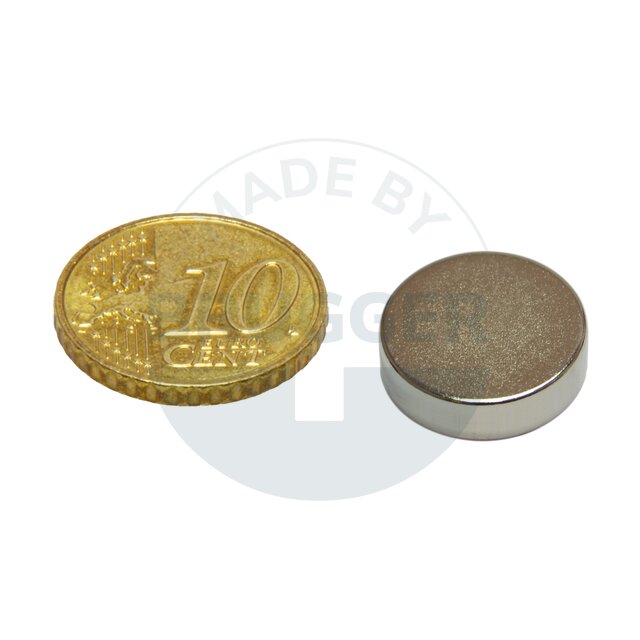 Scheibenmagnet aus NdfeB bis 80°C | © Brugger GmbH
