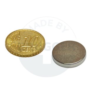 Scheibenmagnet aus NdfeB bis 80°C | © Brugger GmbH