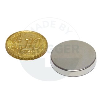 Scheibenmagnet aus NdfeB bis 80°C | © Brugger GmbH