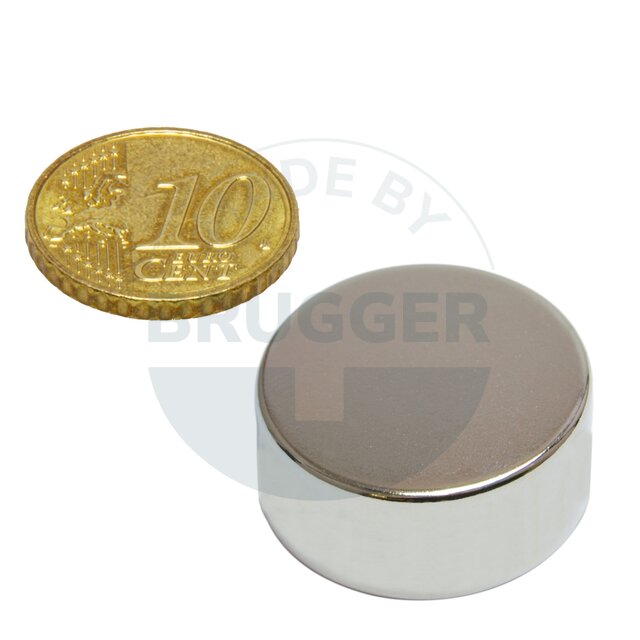 Scheibenmagnet aus NdfeB bis 80°C | © Brugger GmbH