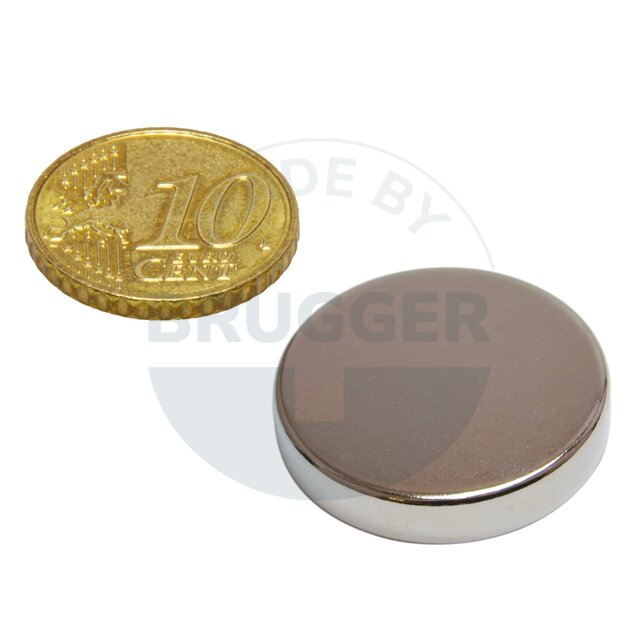Scheibenmagnet aus NdfeB bis 80°C | © Brugger GmbH