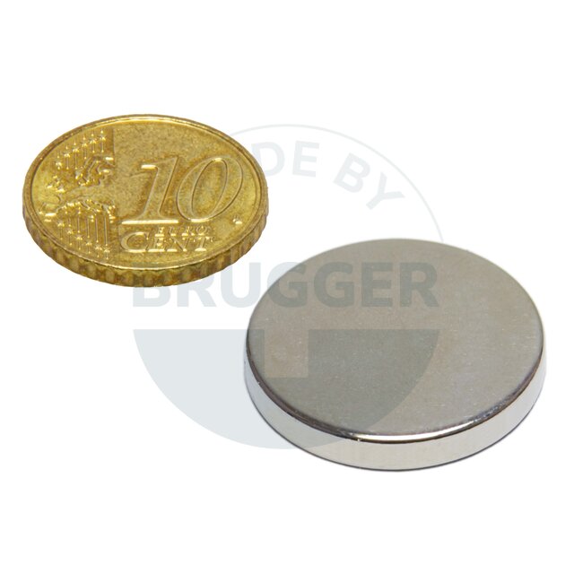 Scheibenmagnet aus NdfeB bis 80°C | © Brugger GmbH