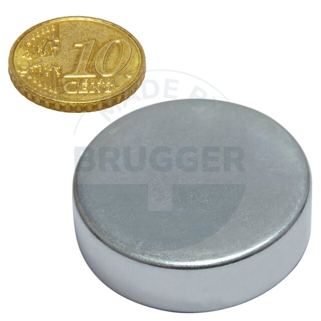 Scheibenmagnet aus NdfeB bis 80°C | © Brugger GmbH