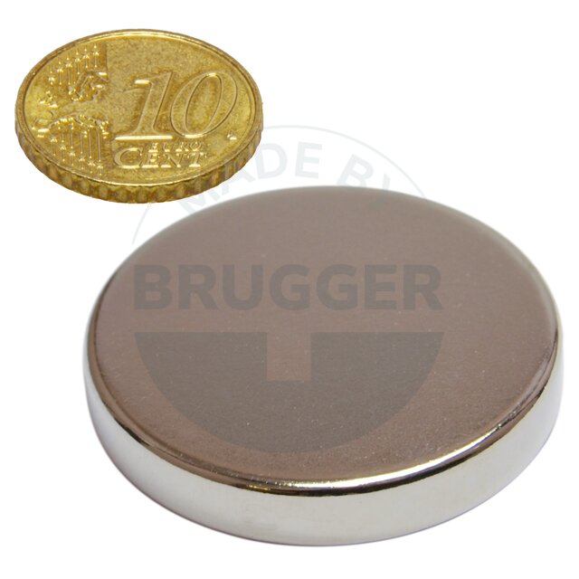 Scheibenmagnet aus NdfeB bis 80°C | © Brugger GmbH