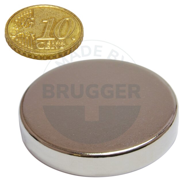 Scheibenmagnet aus NdfeB bis 80°C | © Brugger GmbH