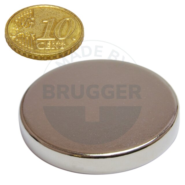 Scheibenmagnet aus NdfeB bis 80°C | © Brugger GmbH