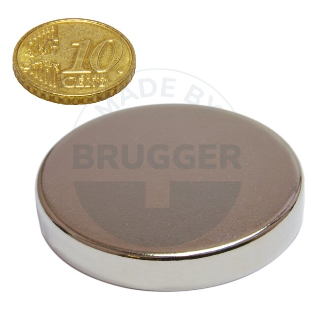 Scheibenmagnet aus NdfeB bis 80°C | © Brugger GmbH