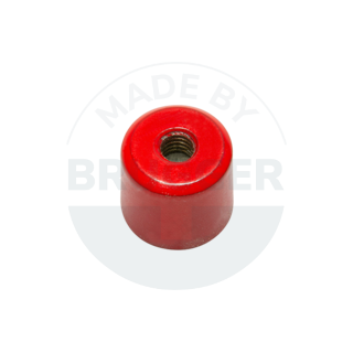 Bar grips of AlNiCo steel housing with internal thread red lacquered 17mm | © Brugger GmbH