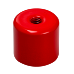 Bar grips of AlNiCo steel housing with internal thread red lacquered 20mm | © Brugger GmbH