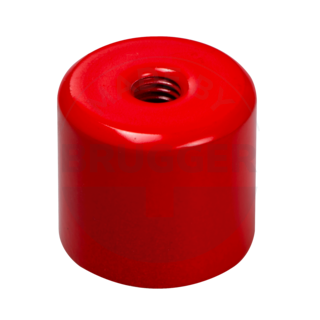 Bar grips of AlNiCo steel housing with internal thread red lacquered 20mm | © Brugger GmbH