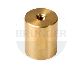 Bar gripp of NdFeB brass housing with internal thread  | © Brugger GmbH