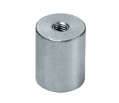 Bar grips of NdFeB steel housing with internal thread galvanised 20mm | © Brugger GmbH