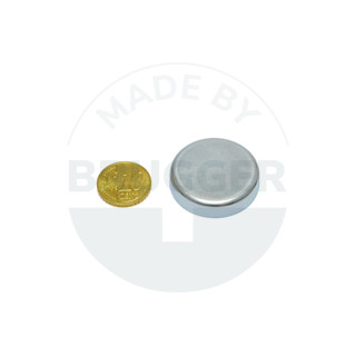 Pot magnet made of hard ferrite steel housing galvanised 32mm | © Brugger GmbH