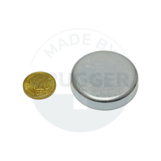Pot magnet made of hard ferrite steel housing galvanised 40mm | © Brugger GmbH