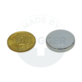 Pot magnet made of hard ferrite steel housing galvanised 20mm | © Brugger GmbH