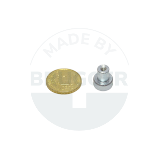 Topfmagnet aus NdFeB Stahlgehäuse mit Gewindebuchse verzinkt 10mm | © Brugger GmbH