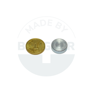 Pot magnet of SmCo steel housing galvanised 16mm | © Brugger GmbH