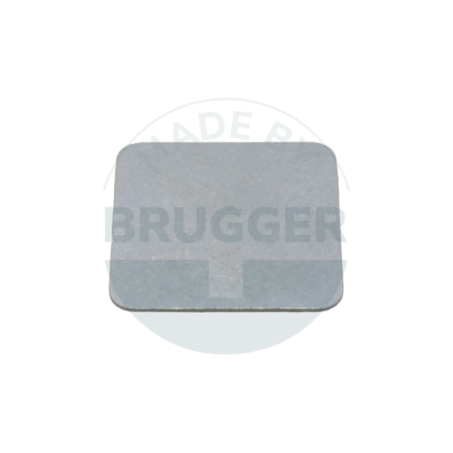 Haftplatte mit Nanoklebepad aus Edelstahl | © Brugger GmbH