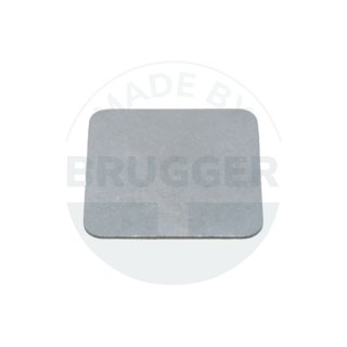 Haftplatte mit Nanoklebepad aus Edelstahl | © Brugger GmbH