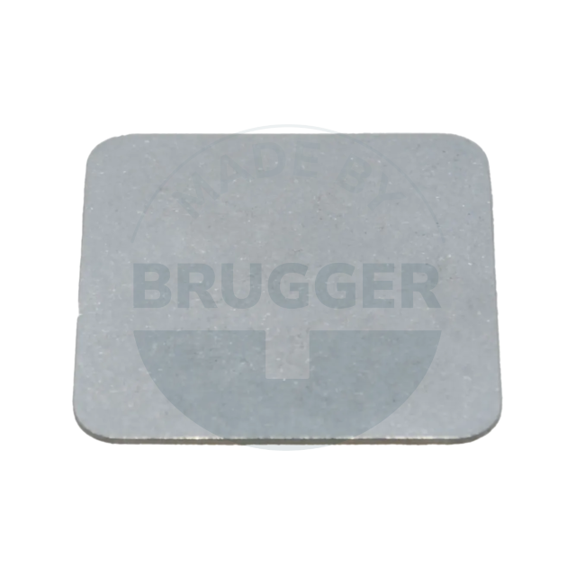 Haftplatte mit Nanoklebepad aus Edelstahl | © Brugger GmbH