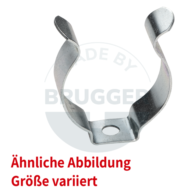 Metal clamp to screw onto systems, galvanised | © Brugger GmbH