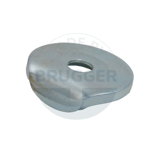 Metal disc with bore and counter bore, stop edge 90° | © Brugger GmbH