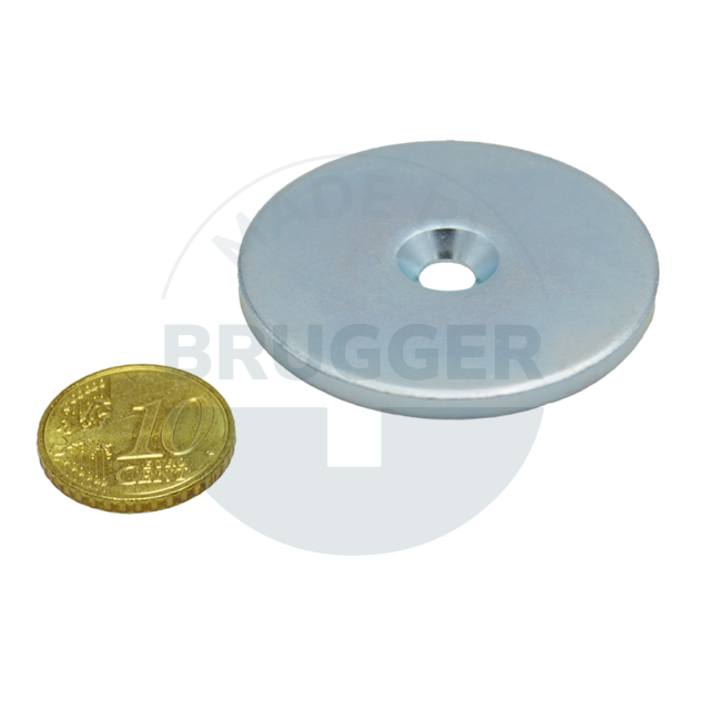 Metal disc with bore and counter bore | © Brugger GmbH